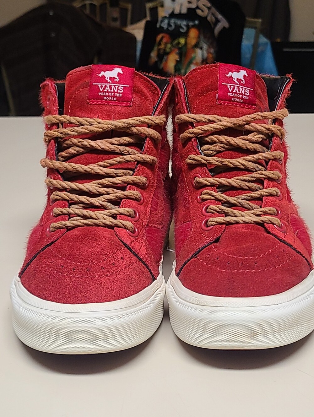Vans SK8 Hi Reissue 'Year of the Horse' hi top skateboard sneakers size 7 1/2 - Picture 2 of 10